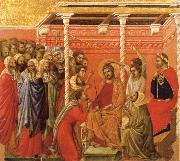 Duccio di Buoninsegna Christ Crowned with Thorns USA oil painting artist